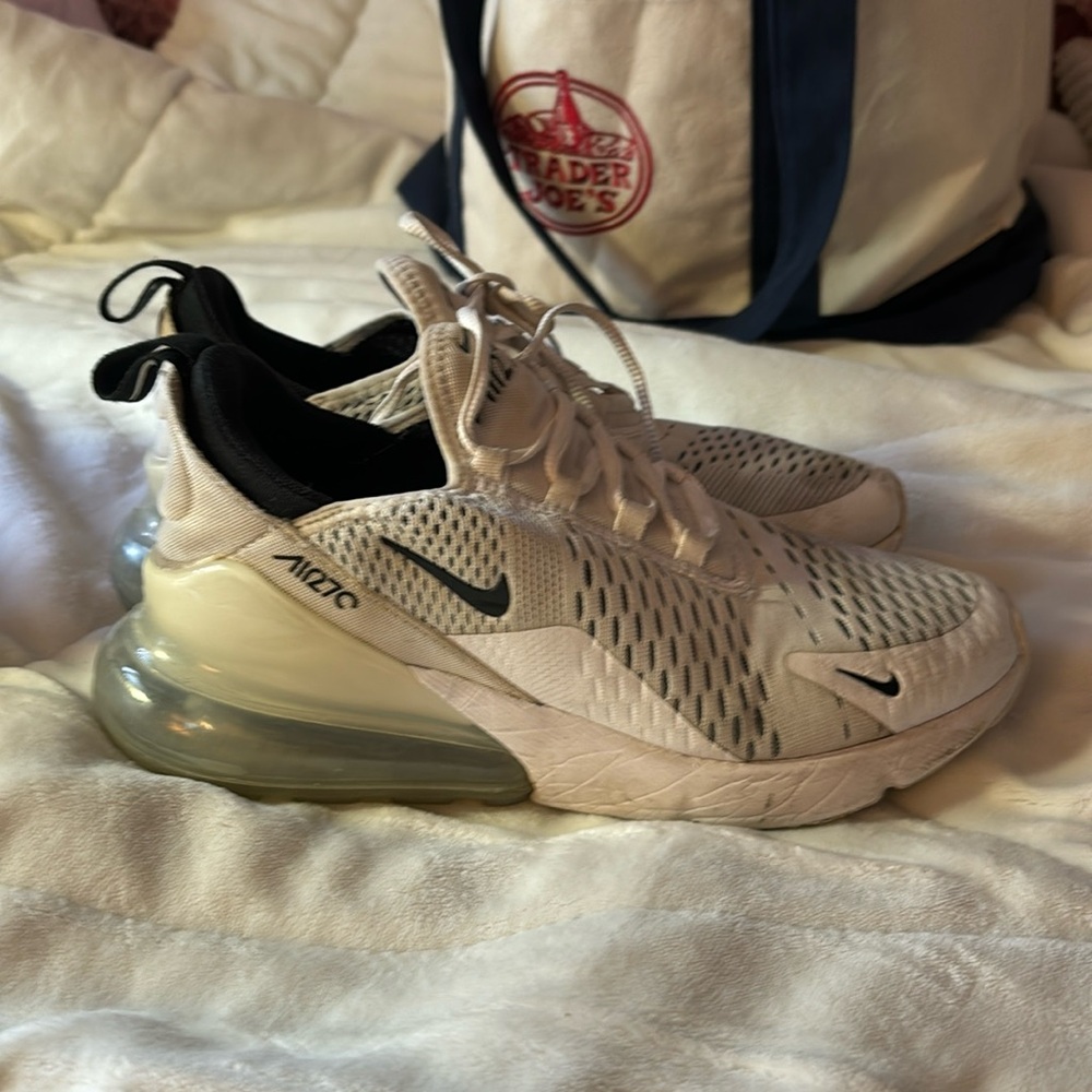 White and Black AirMax 270's